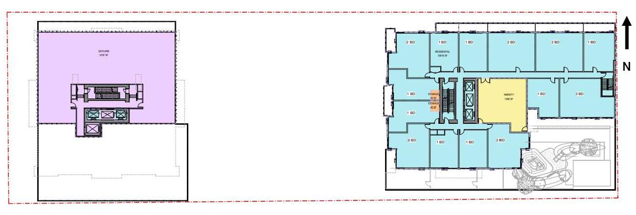 Floor plan for project from page 42 of the file 'Referral report'