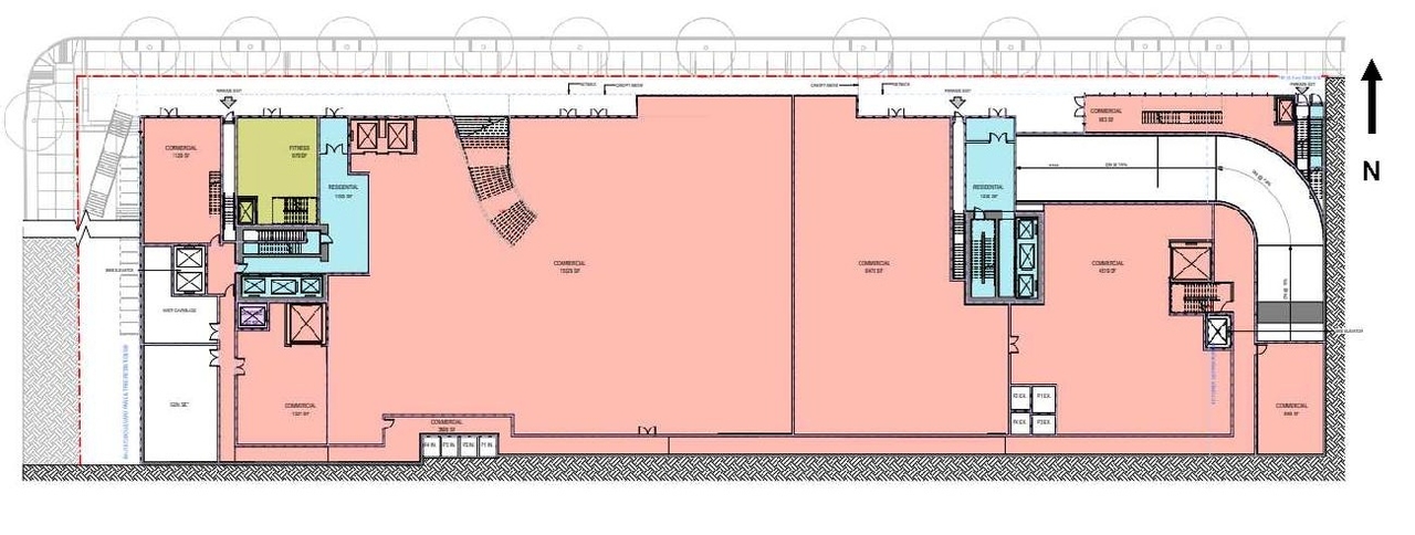 Floor plan for project from page 42 of the file 'Referral report'