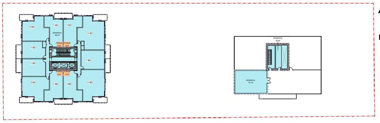 Floor plan for project from page 44 of the file 'Referral report'
