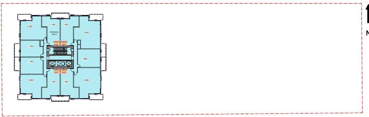 Floor plan for project from page 45 of the file 'Referral report'