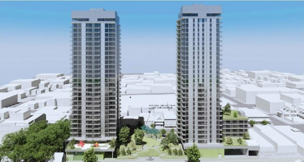 Rendering of building from page 6 of the file 'Referral report'