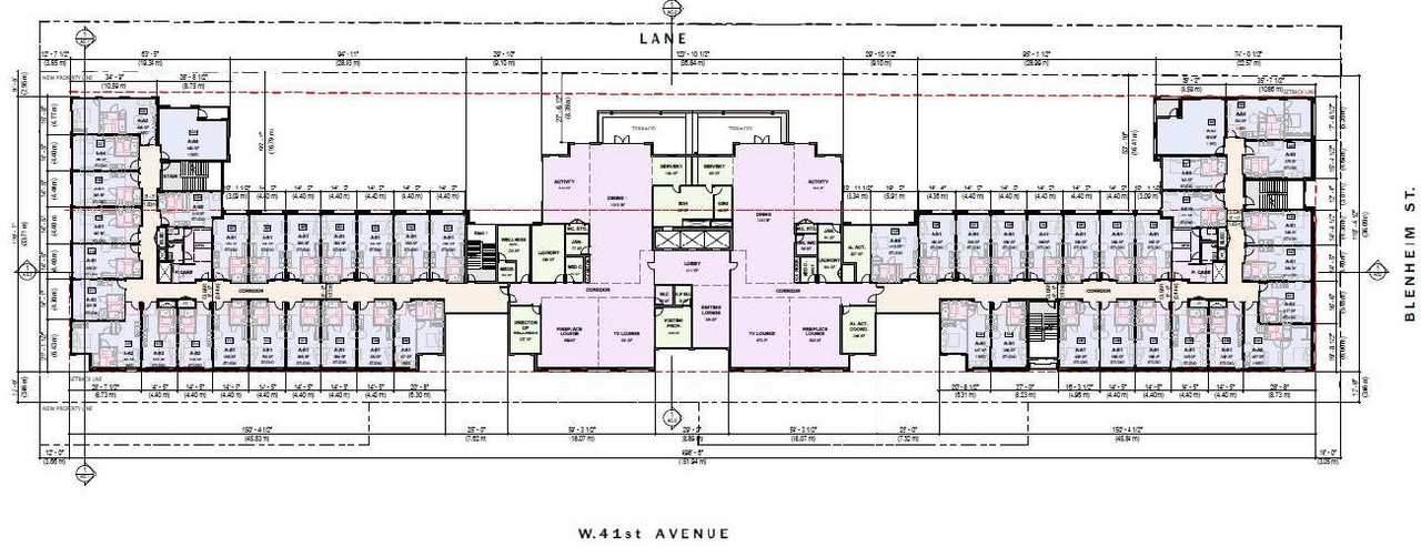 Floor plan for project from page 40 of the file 'Referral report'