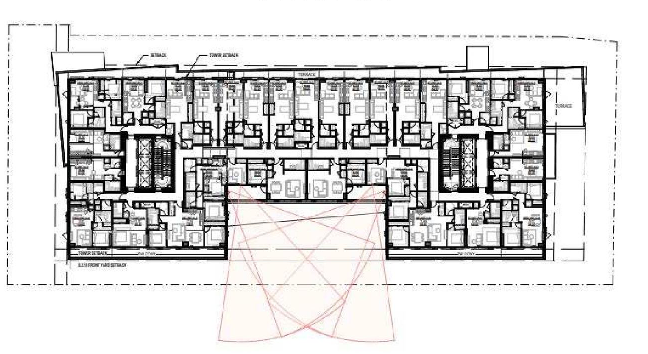 Floor plan for project from page 39 of the file 'Referral report'