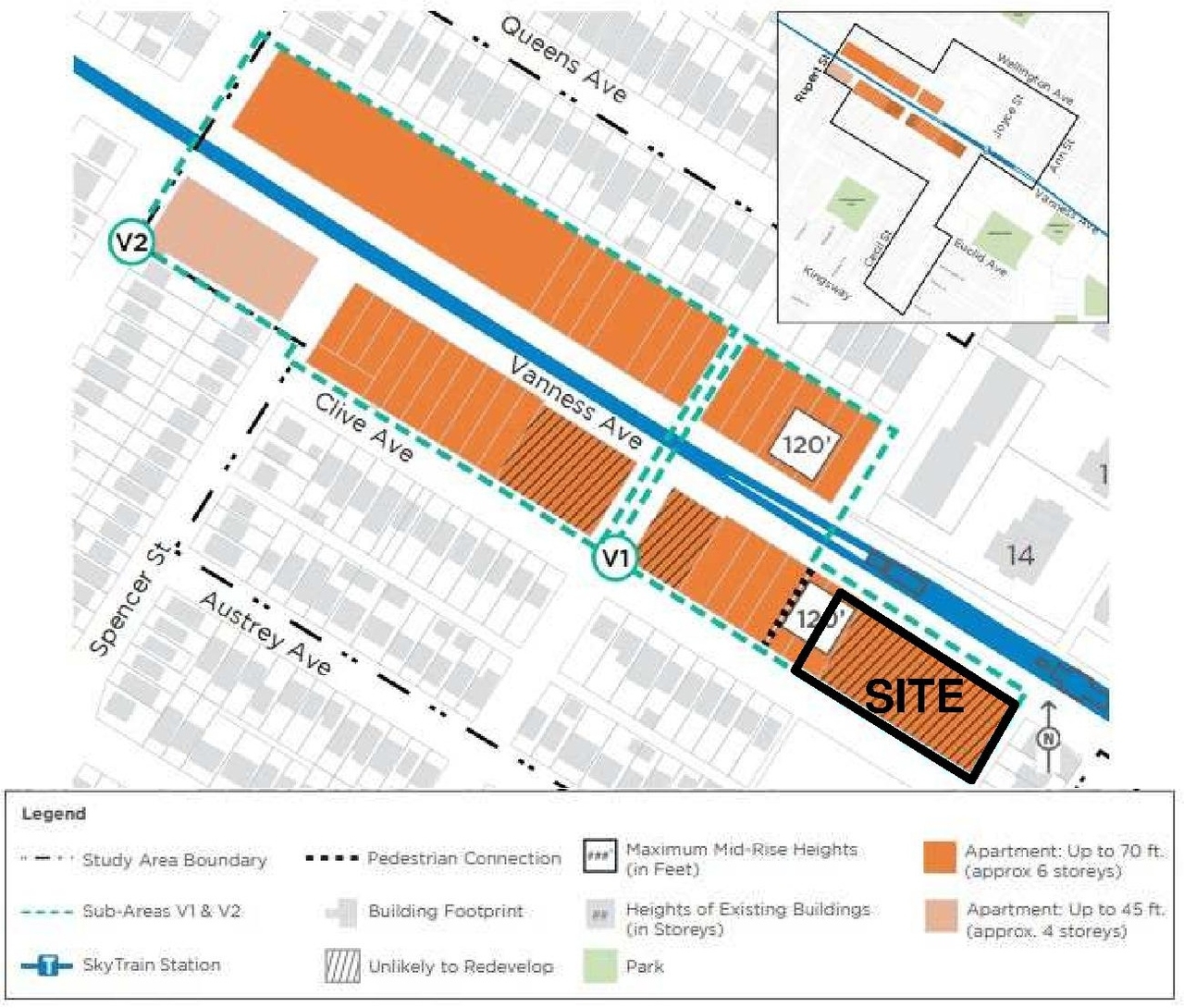 Construction site plan for project from page 6 of the file 'Referral report'