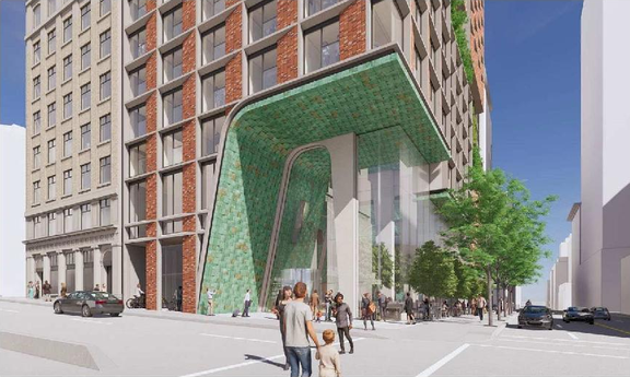 Rendering of building from page 8 of the file 'Referral report'