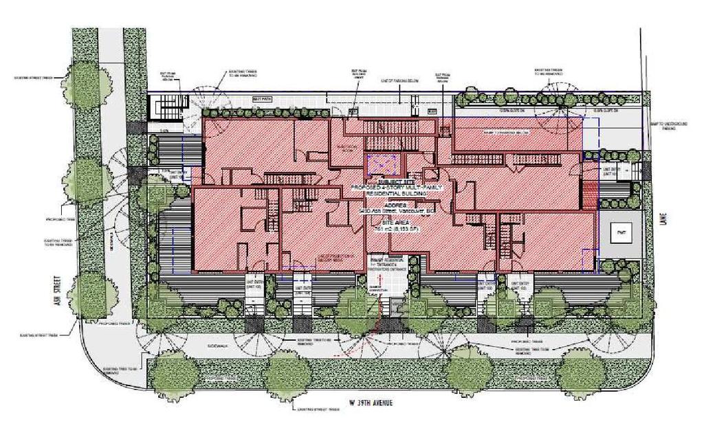 Floor plan for project from page 27 of the file 'Referral report'