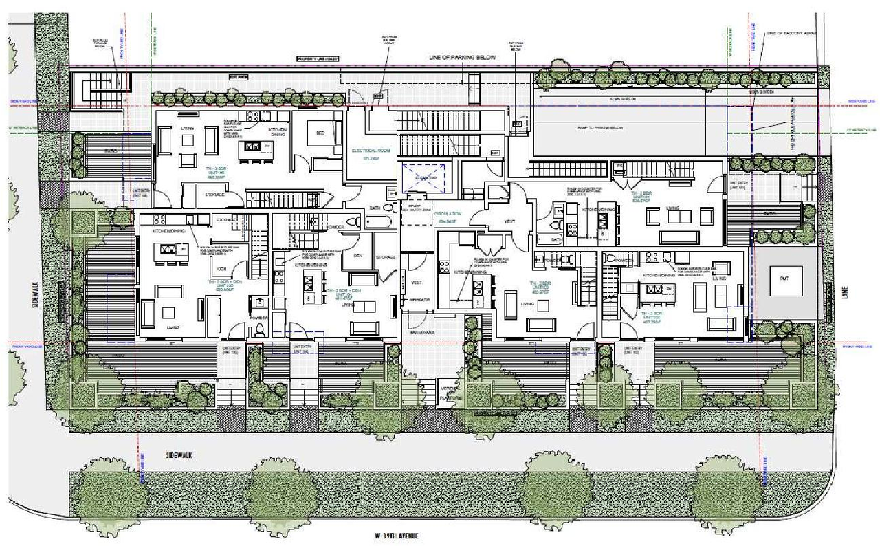 Floor plan for project from page 28 of the file 'Referral report'