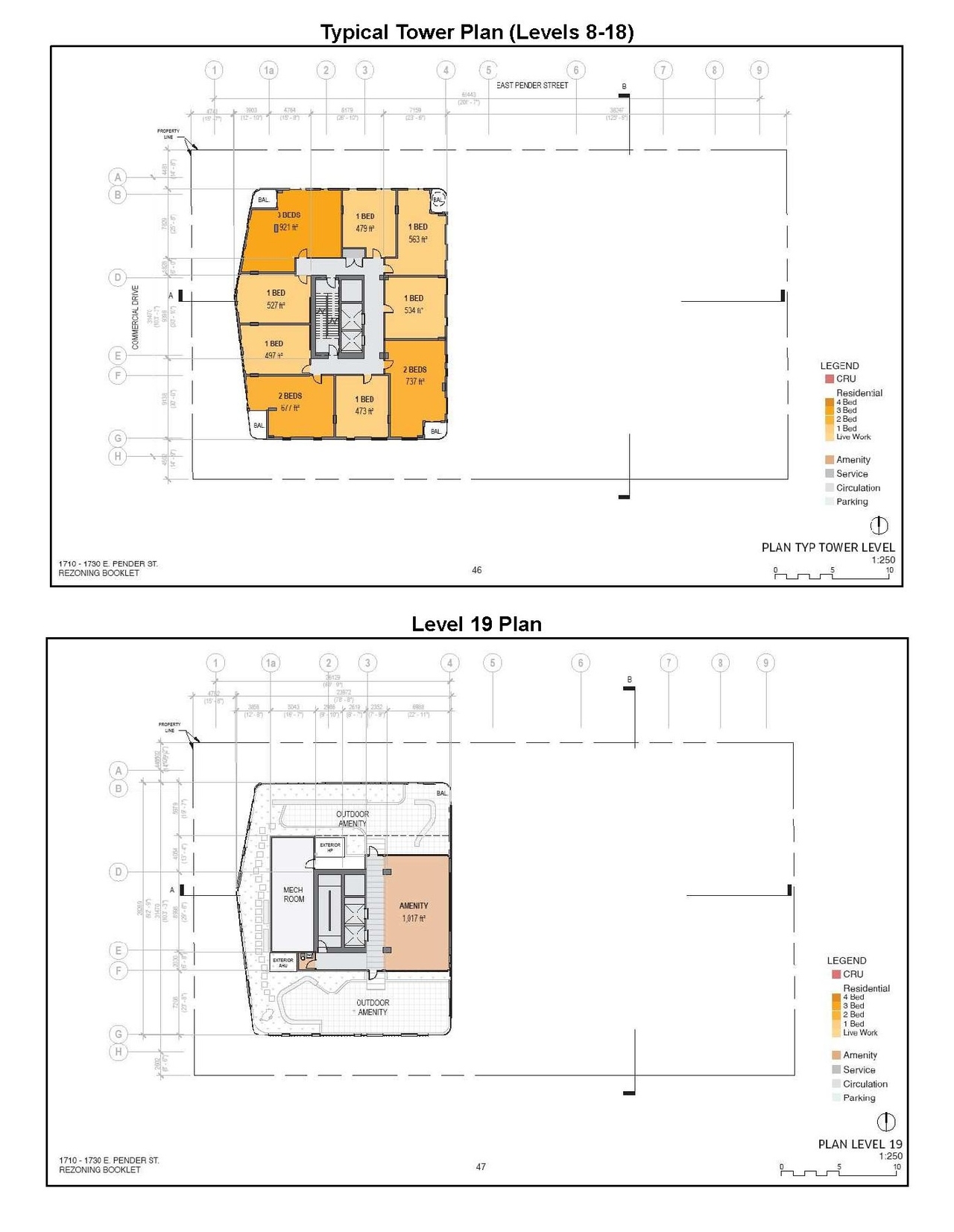Floor plan for project from page 42 of the file 'Referral report'