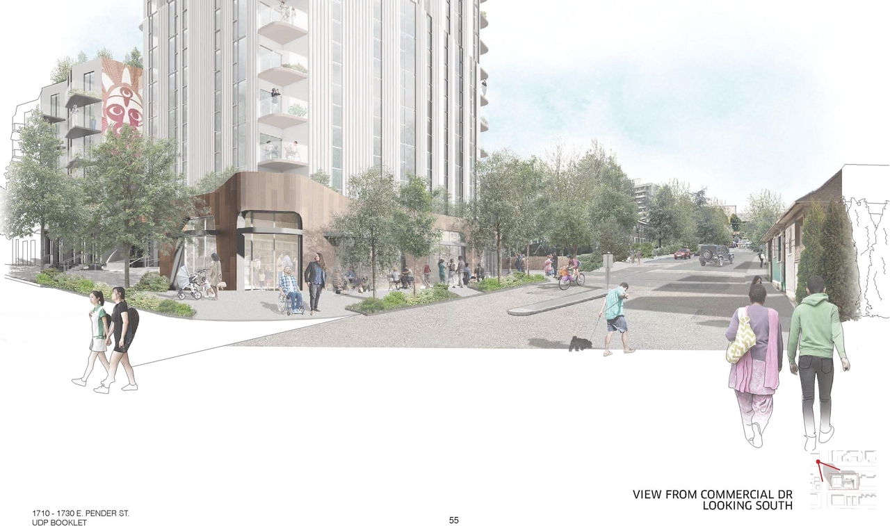 Rendering of building from page 2 of the file 'Updated Renderings'