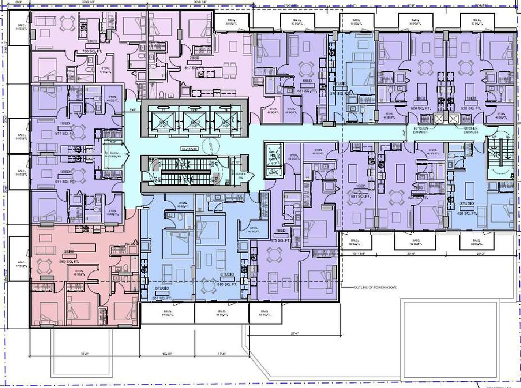 Floor plan for project from page 34 of the file 'Referral report'