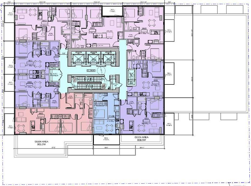 Floor plan for project from page 35 of the file 'Referral report'
