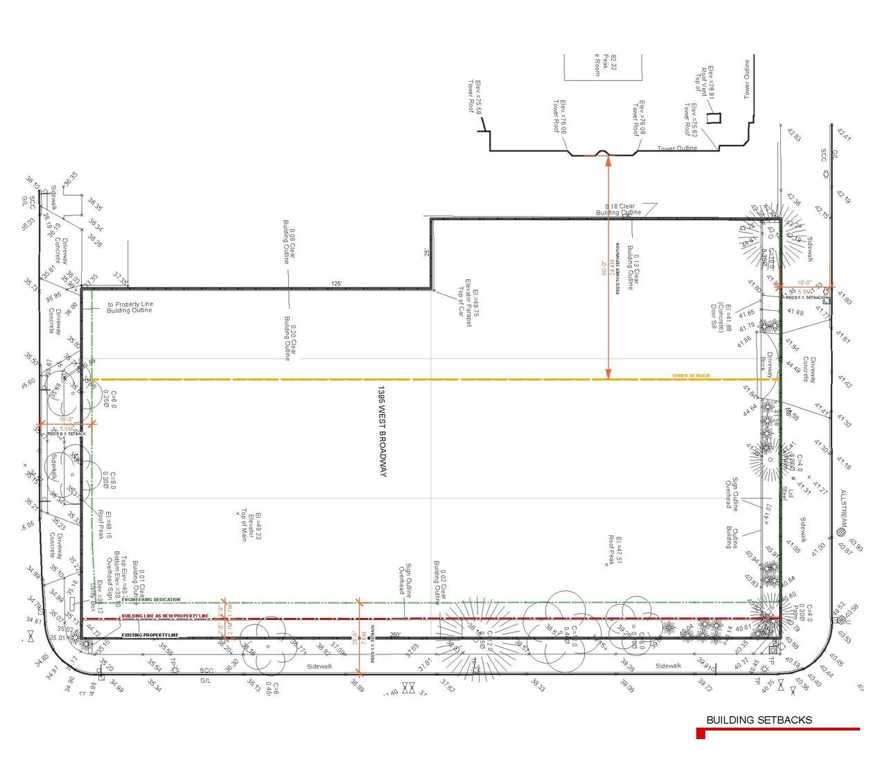Construction site plan for project from page 10 of the file 'Application booklet'