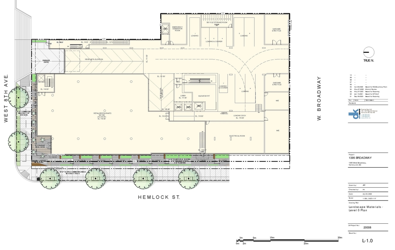 Construction site plan for project from page 57 of the file 'Application booklet'