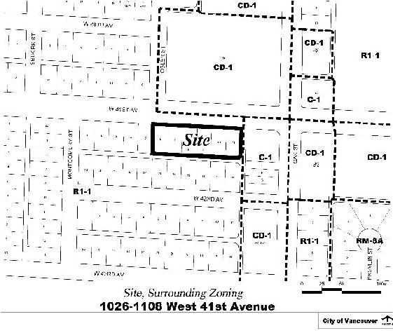 Construction site plan for project from page 3 of the file 'Referral report'