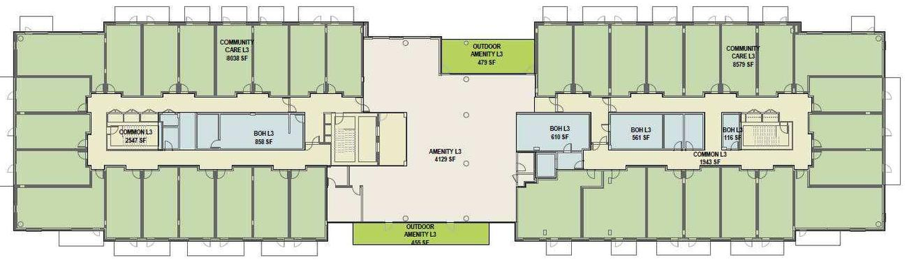 Floor plan for project from page 37 of the file 'Referral report'