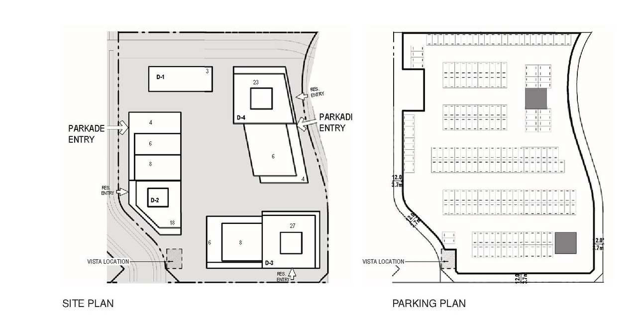 Construction site plan for project from page 161 of the file 'Referral report'
