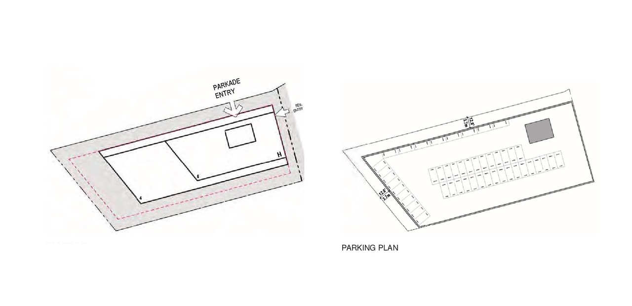 Construction site plan for project from page 169 of the file 'Referral report'