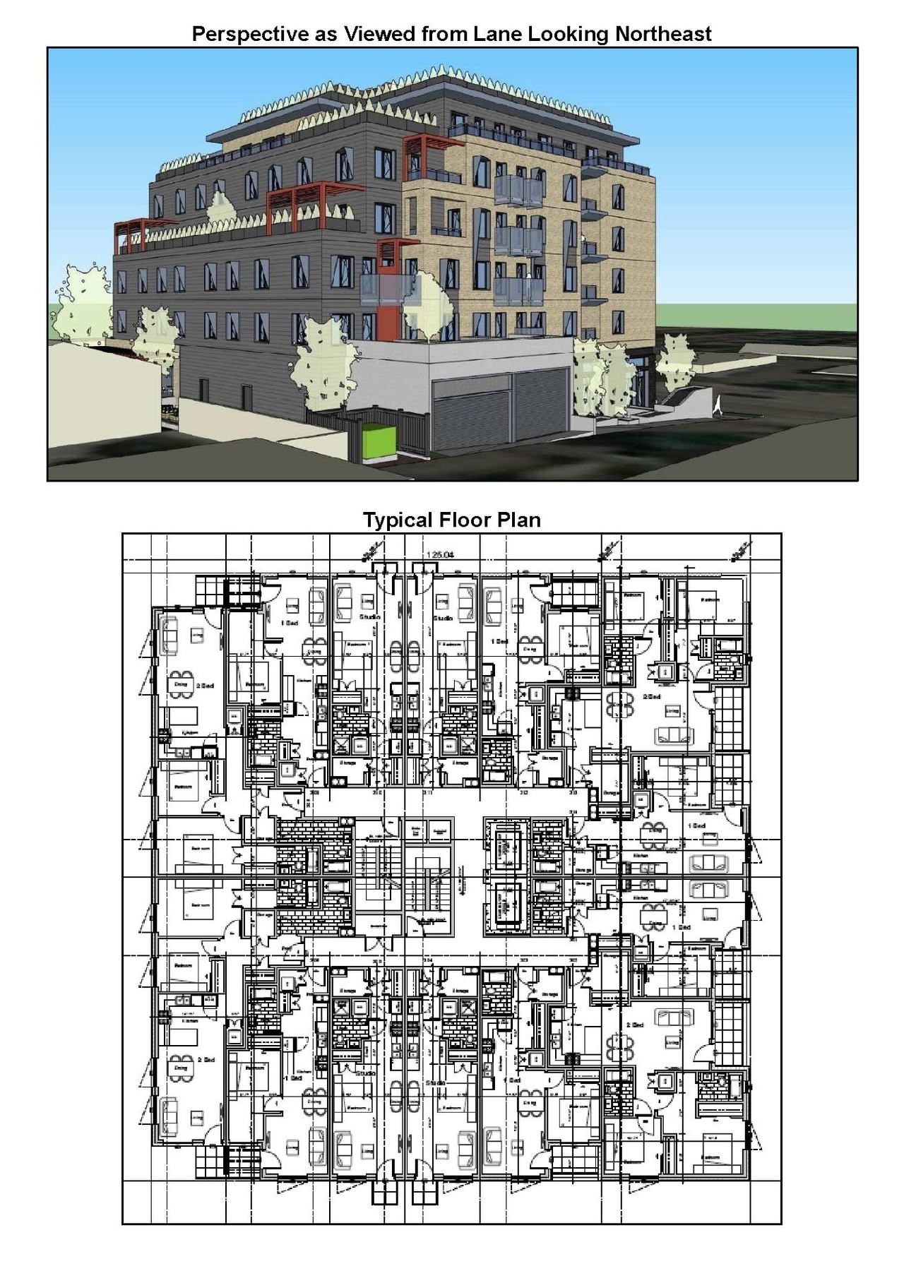 Floor plan for project from page 34 of the file 'Referral report'
