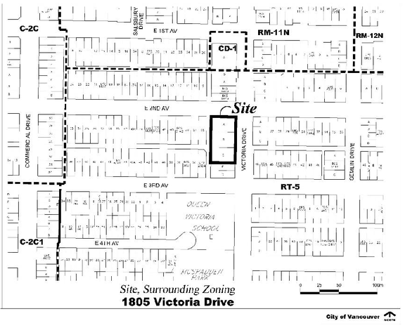 Construction site plan for project from page 3 of the file 'Referral report'