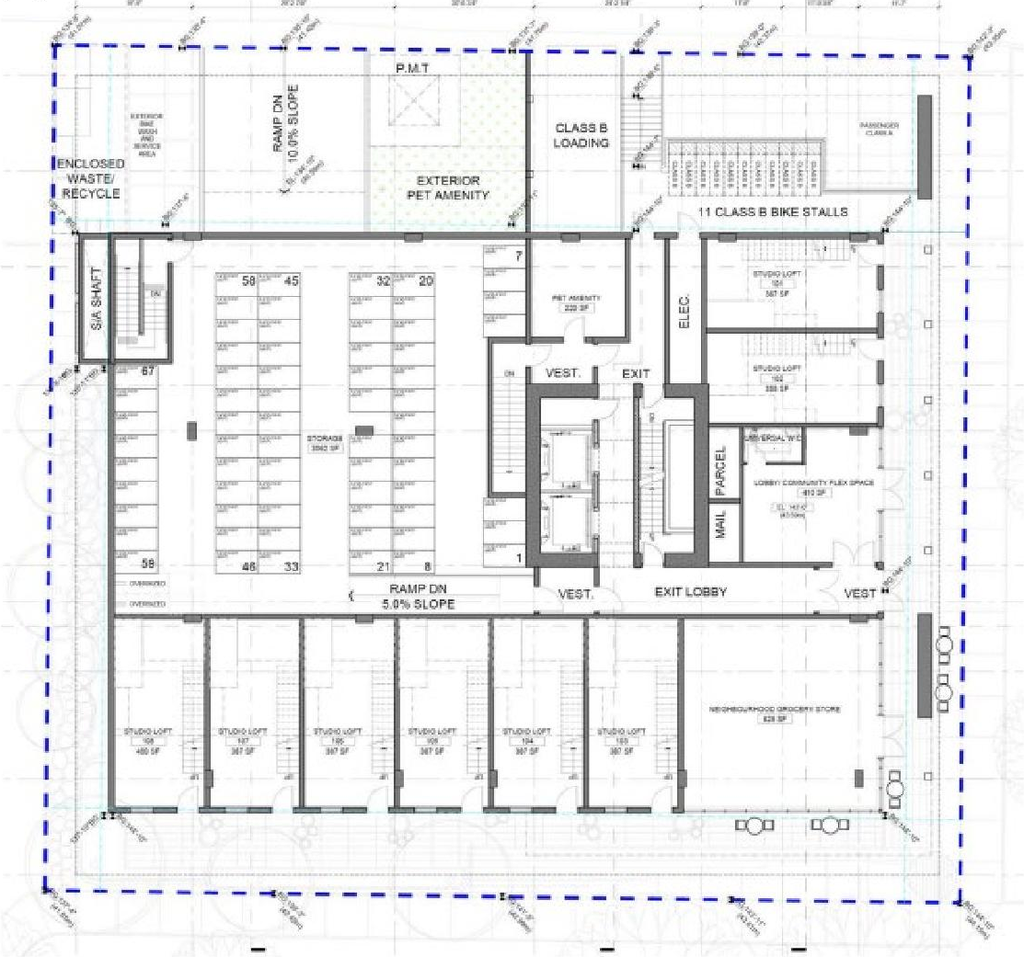 Floor plan for project from page 36 of the file 'Referral report'