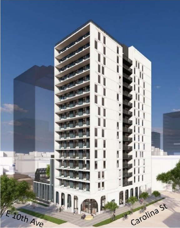 Rendering of building from page 7 of the file 'Referral report'