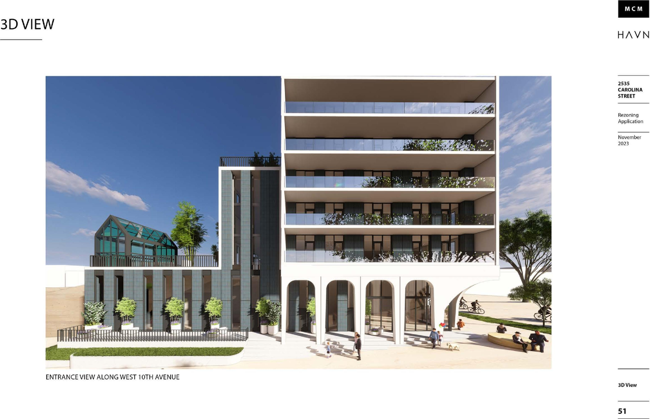 Rendering of building from page 51 of the file 'Application booklet'