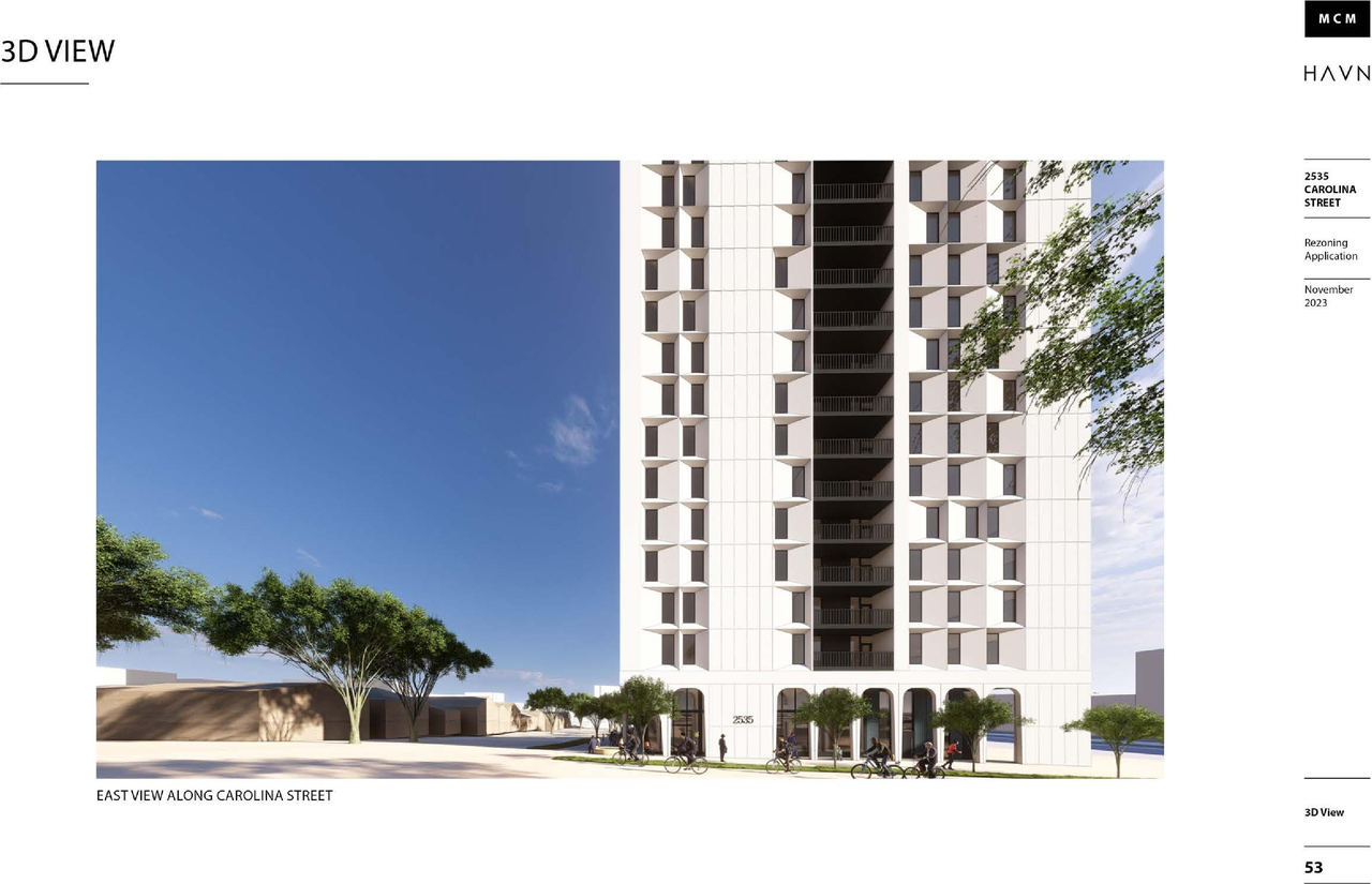 Rendering of building from page 53 of the file 'Application booklet'