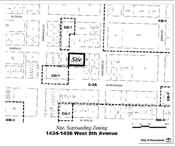 Construction site plan for project from page 4 of the file 'Referral report'