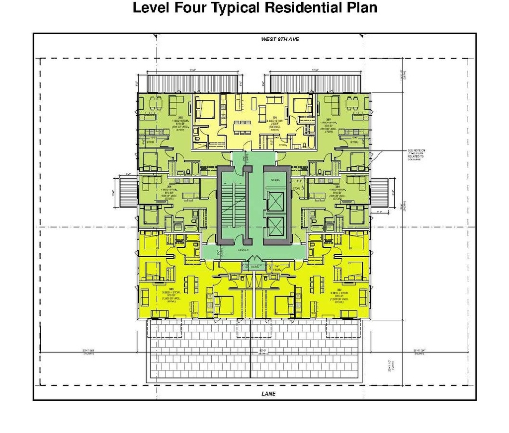 Floor plan for project from page 40 of the file 'Referral report'