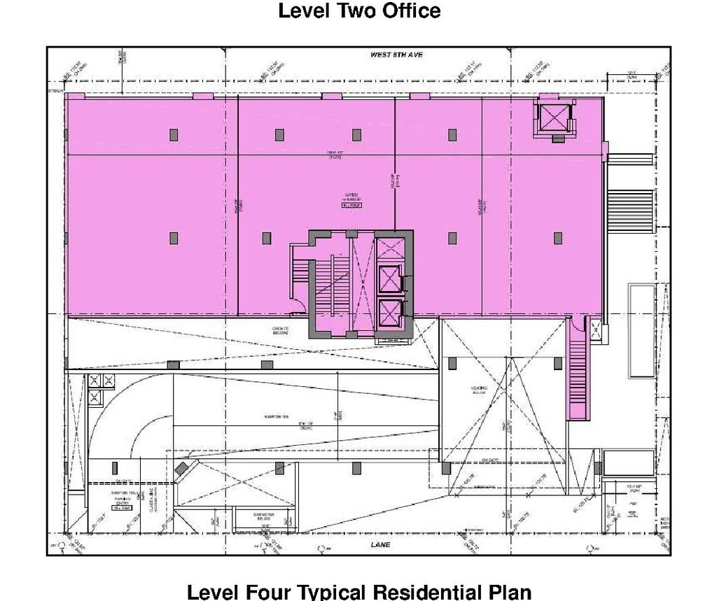 Construction site plan for project from page 40 of the file 'Referral report'