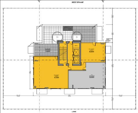 Construction site plan for project from page 42 of the file 'Referral report'