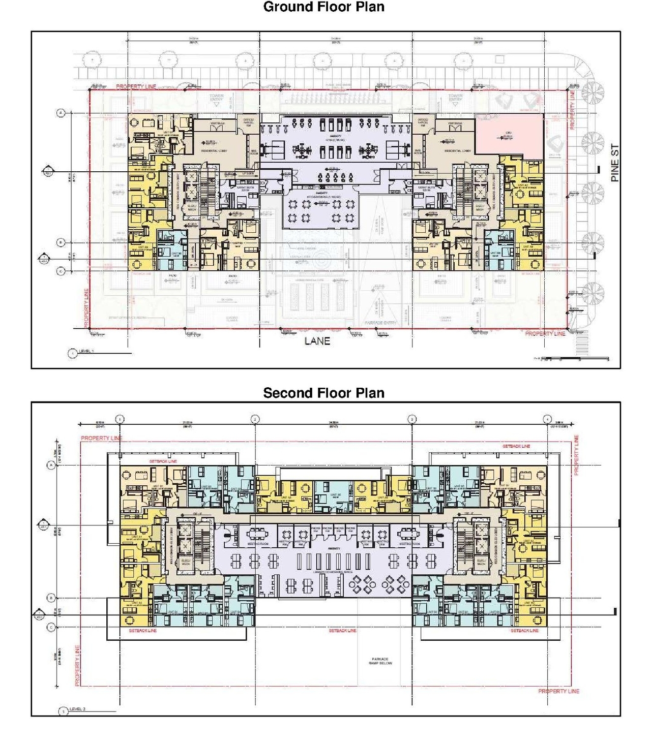 Floor plan for project from page 35 of the file 'Referral report'