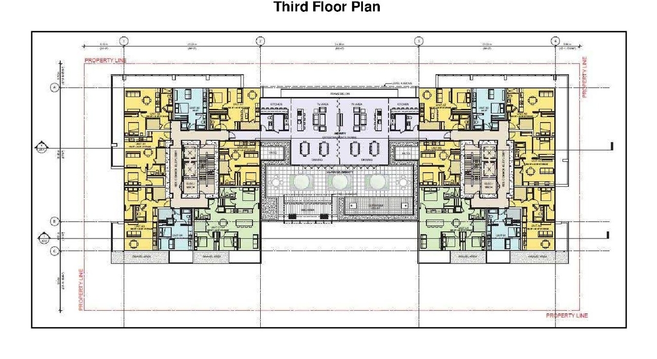 Floor plan for project from page 36 of the file 'Referral report'