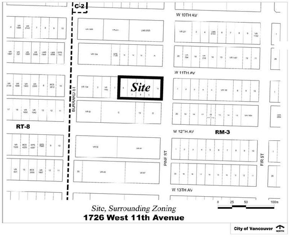 Construction site plan for project from page 4 of the file 'Referral report'