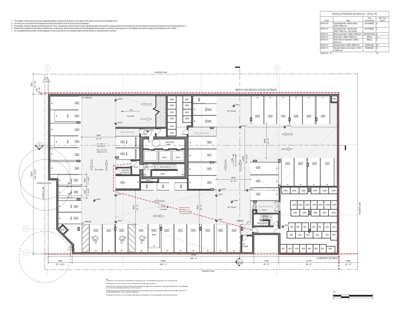 Floor plan for project from page 34 of the file 'Revised Application Booklet'