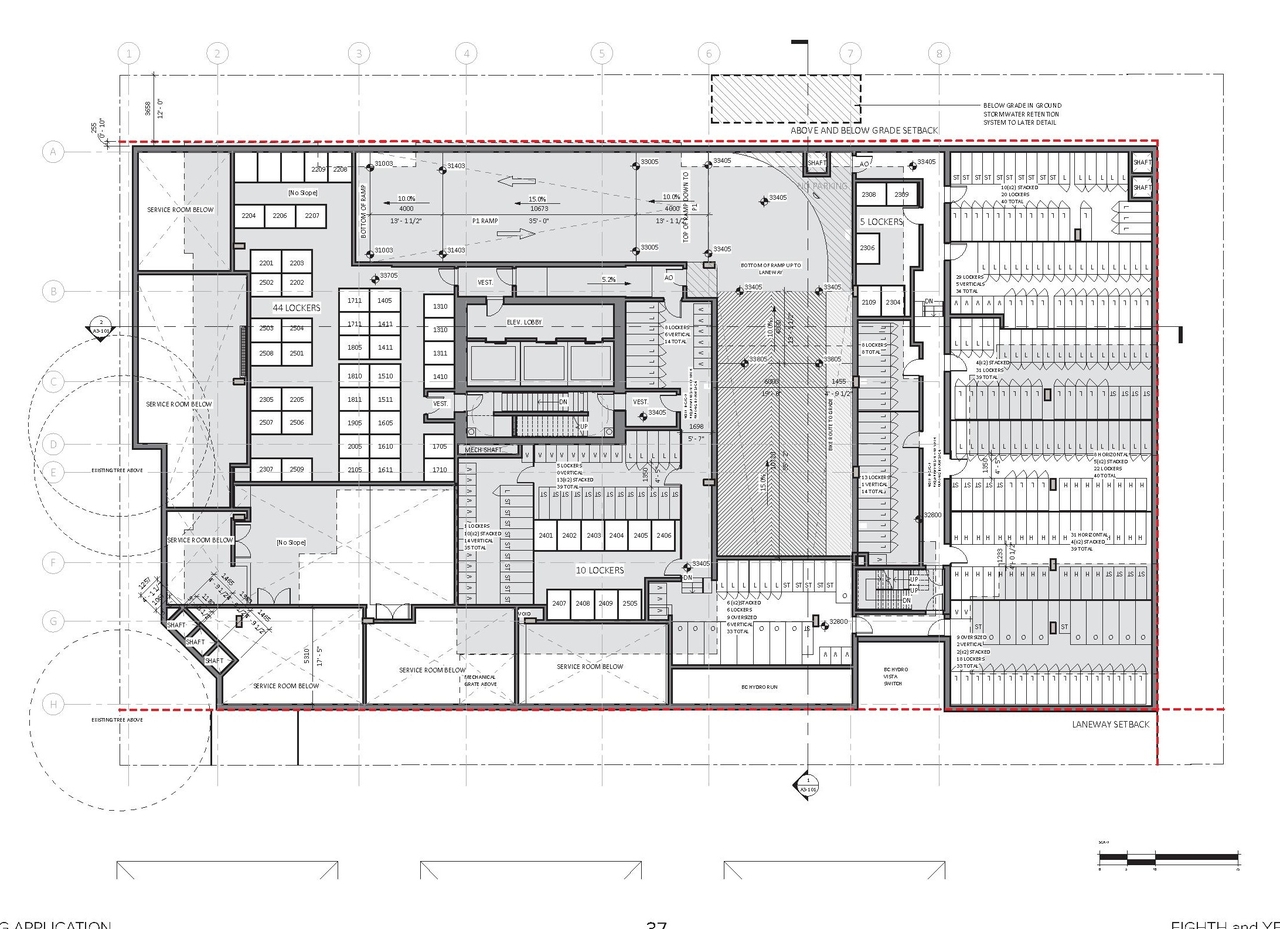 Floor plan for project from page 37 of the file 'Revised Application Booklet'