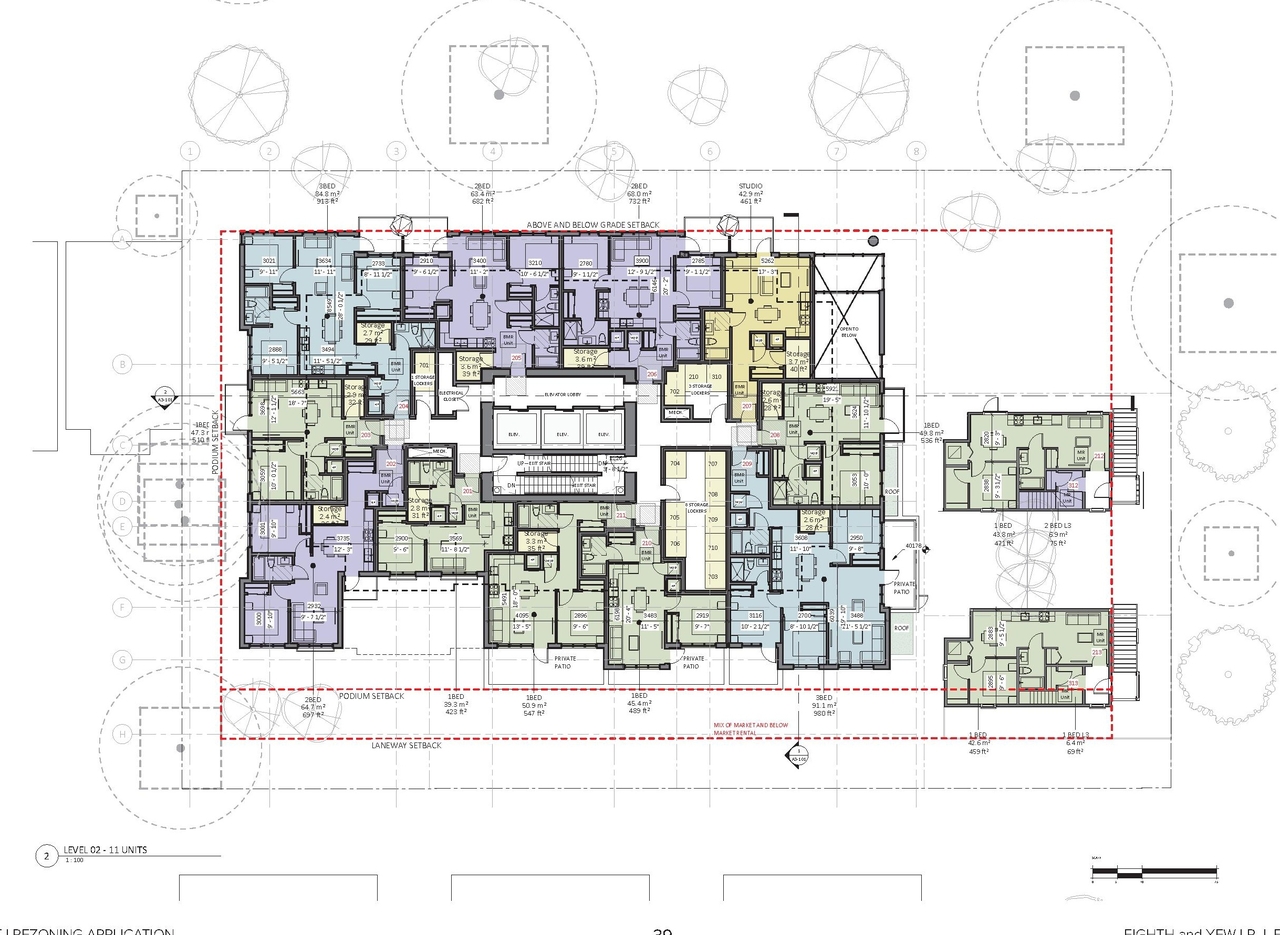 Floor plan for project from page 39 of the file 'Revised Application Booklet'