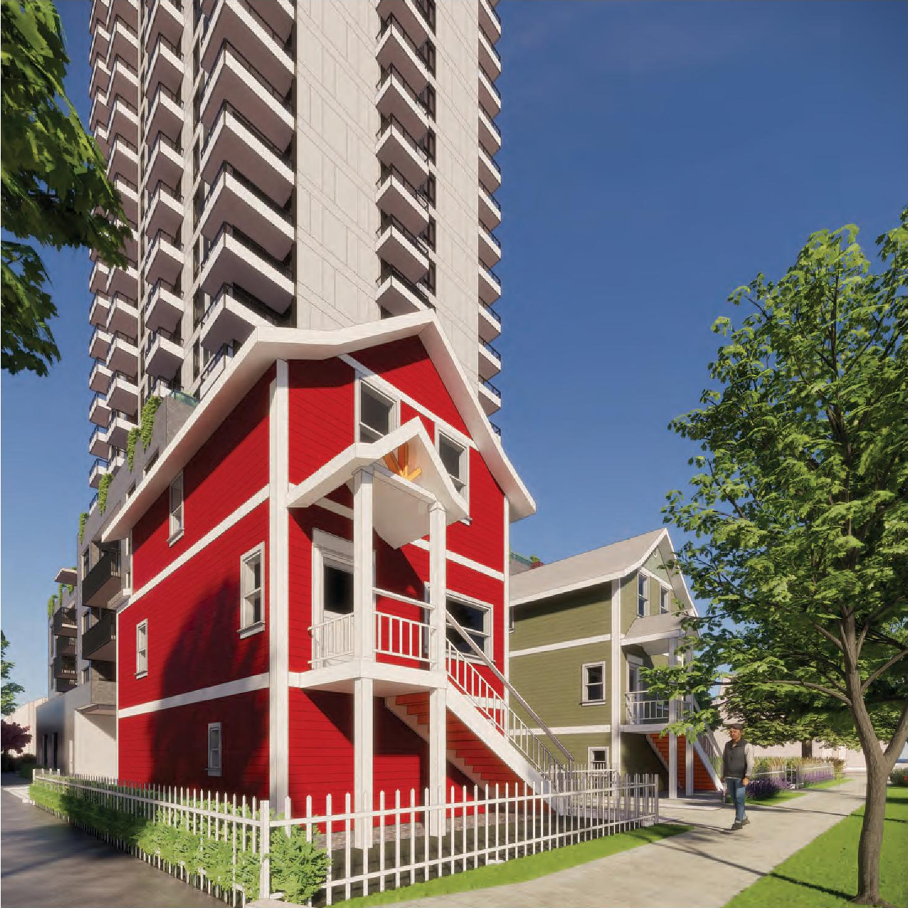 Rendering of building from page 54 of the file 'Revised Application Booklet'