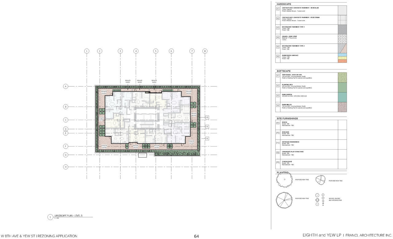 Floor plan for project from page 64 of the file 'Revised Application Booklet'