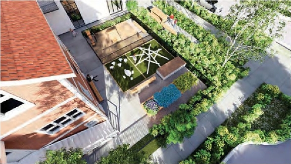 Construction site plan for project from page 66 of the file 'Revised Application Booklet'