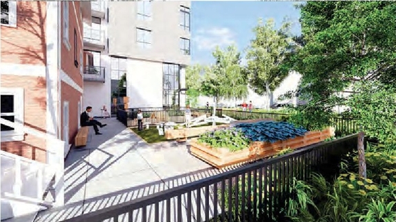 Rendering of building from page 66 of the file 'Revised Application Booklet'