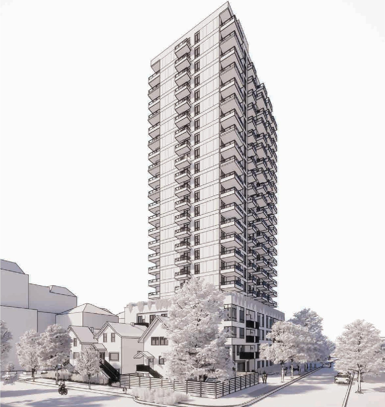 Rendering of building from page 1 of the file 'Application booklet'