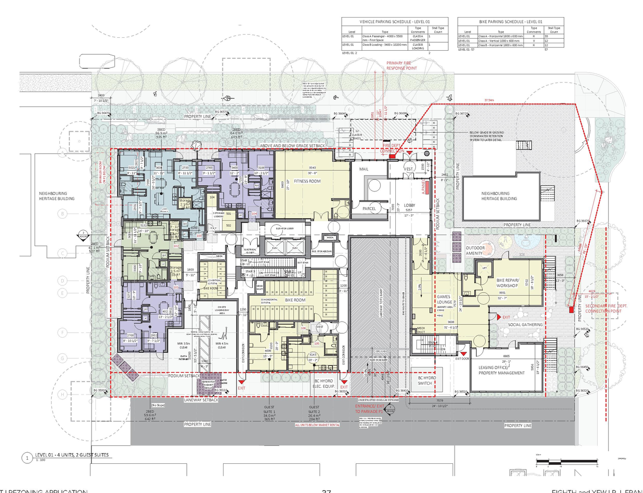 Floor plan for project from page 37 of the file 'Application booklet'