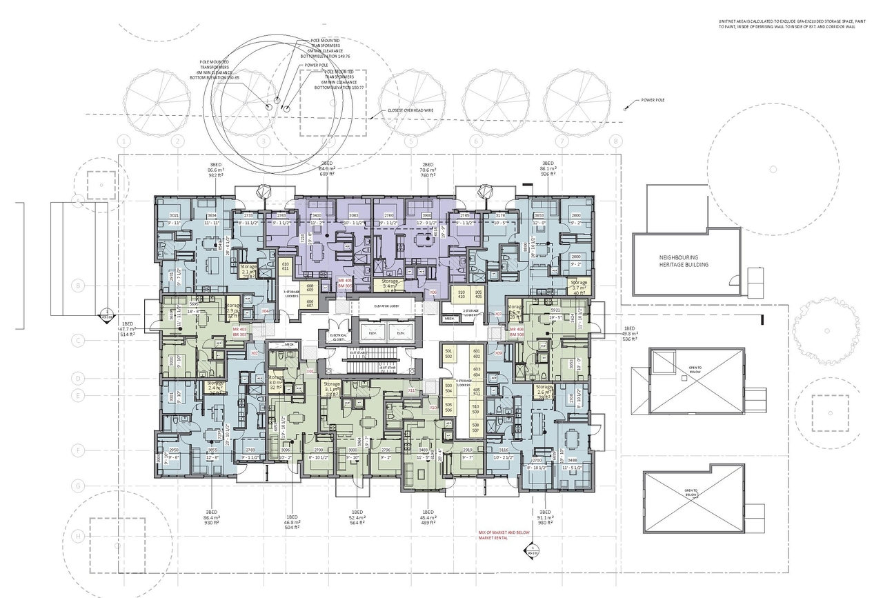 Floor plan for project from page 39 of the file 'Application booklet'