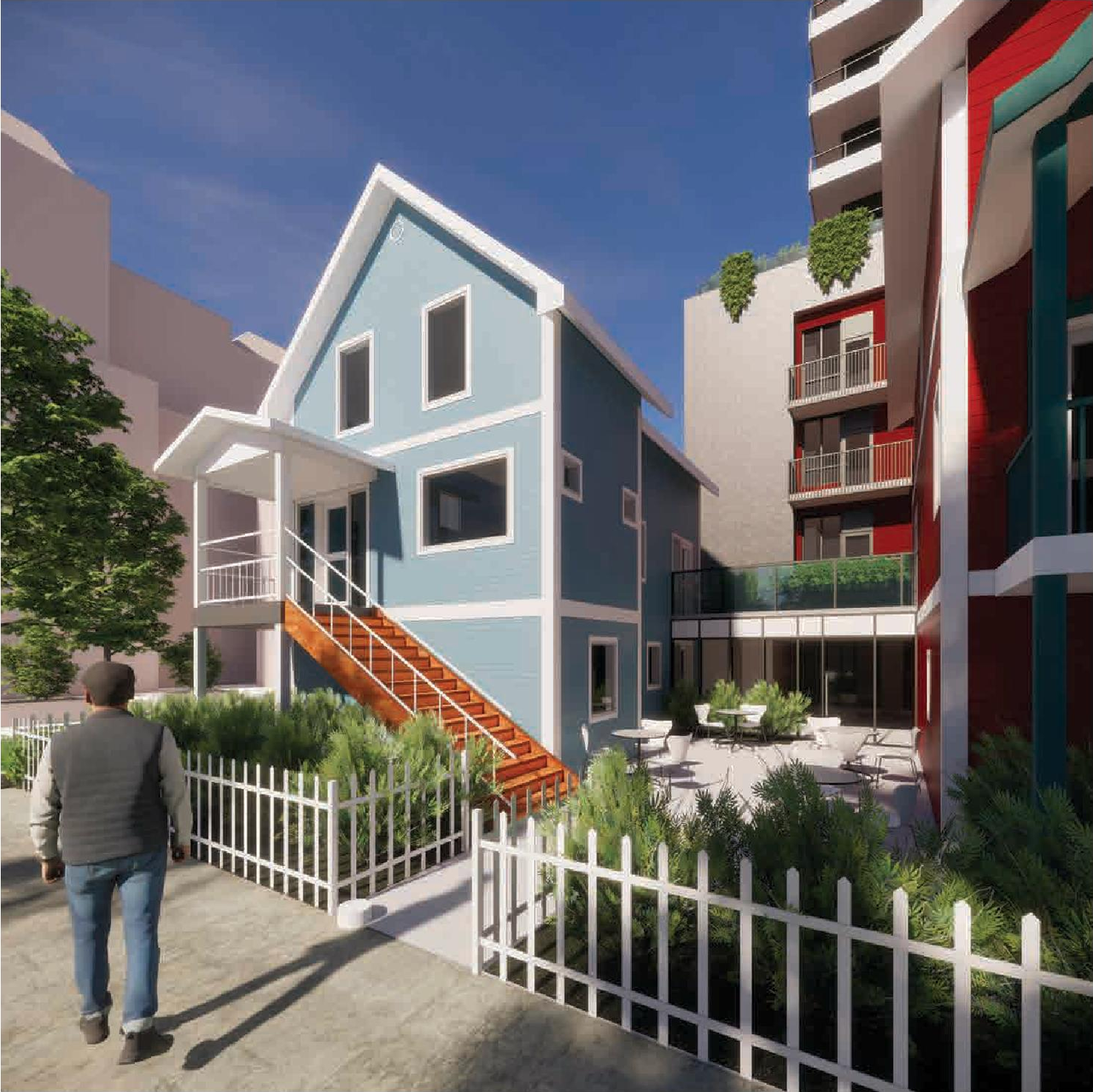 Rendering of building from page 52 of the file 'Application booklet'