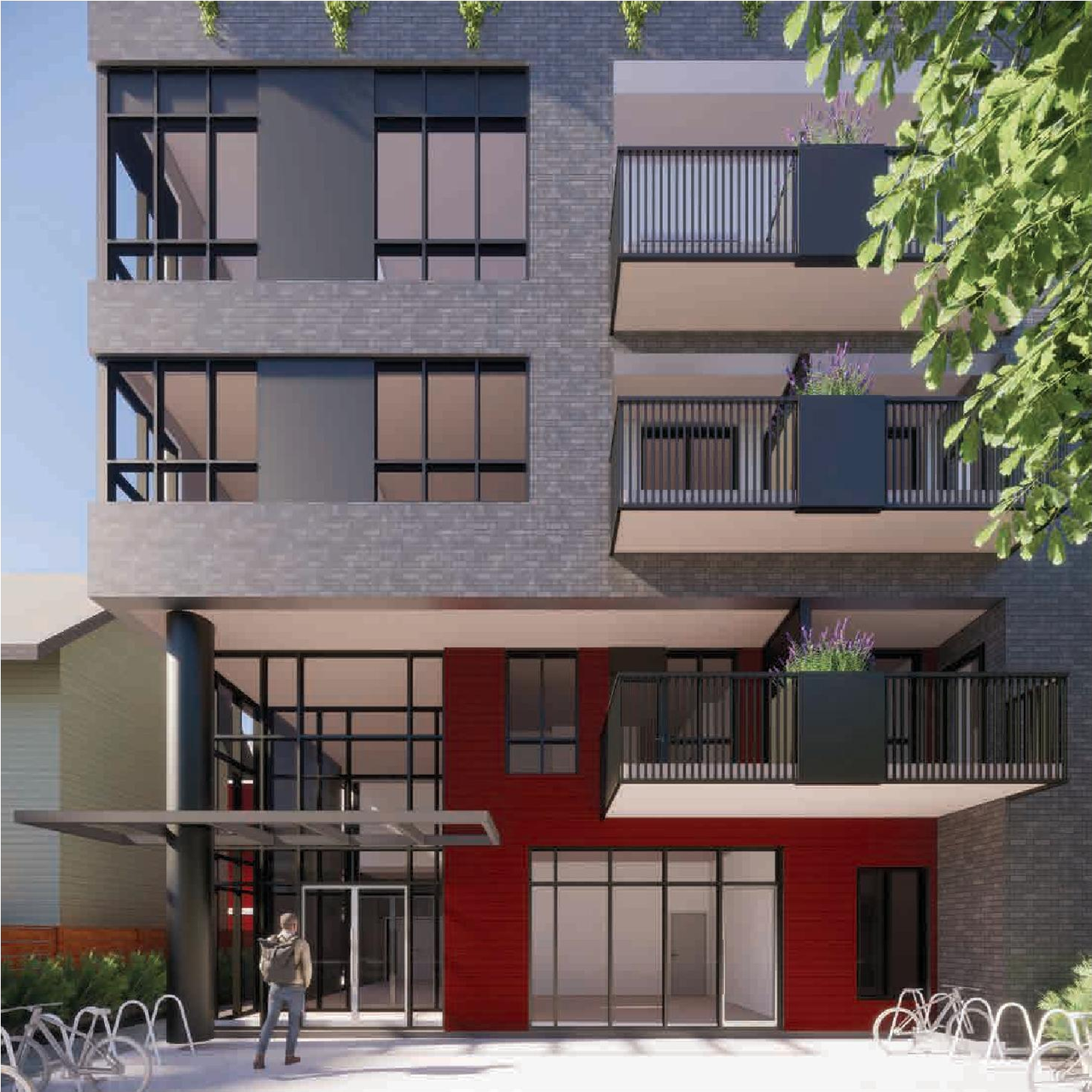 Rendering of building from page 53 of the file 'Application booklet'