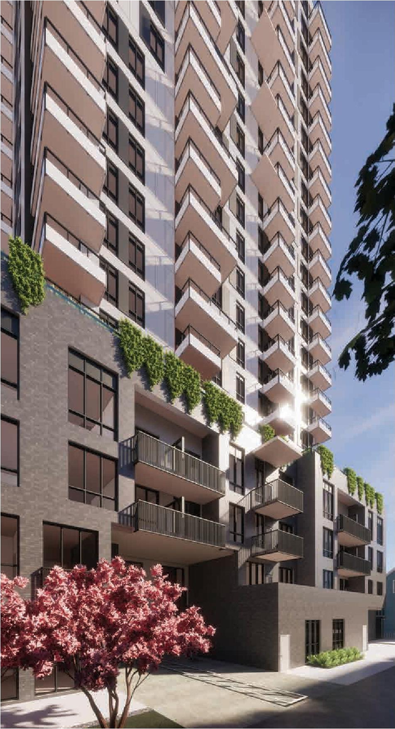Rendering of building from page 54 of the file 'Application booklet'