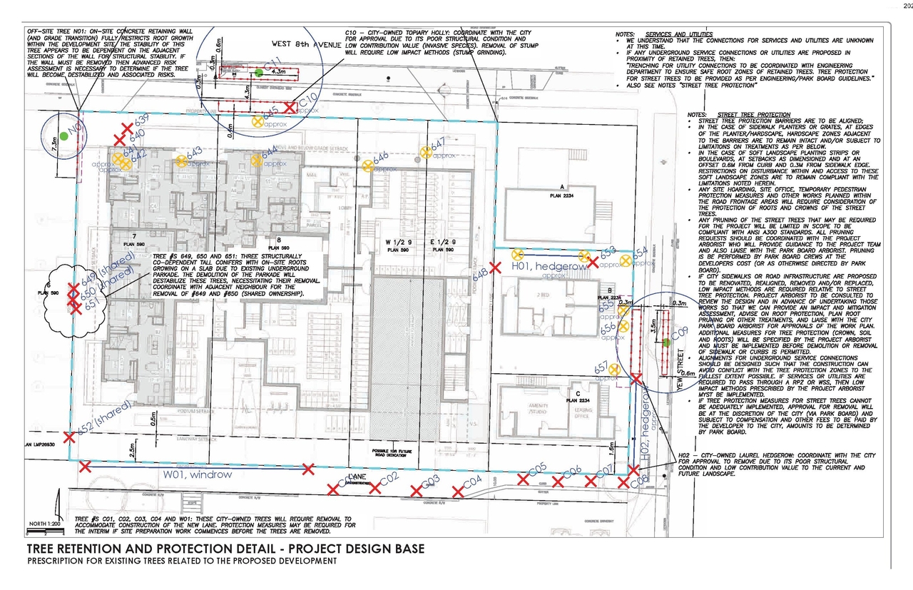 Construction site plan for project from page 59 of the file 'Application booklet'