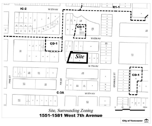 Construction site plan for project from page 4 of the file 'Referral report'