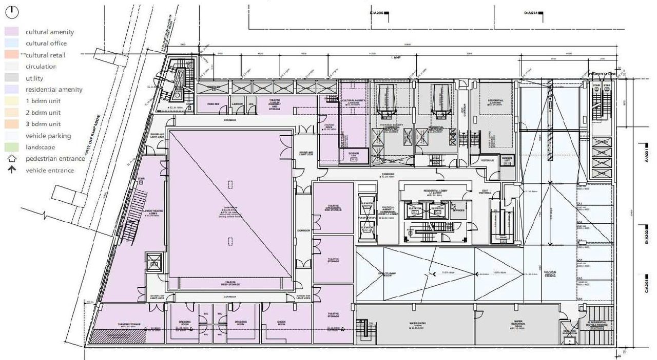 Floor plan for project from page 43 of the file 'Referral report'
